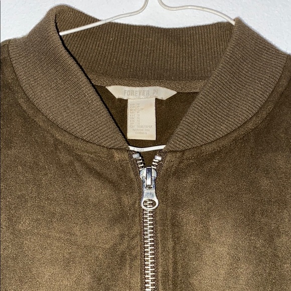 Faux suede bomber jacket - Picture 3 of 3